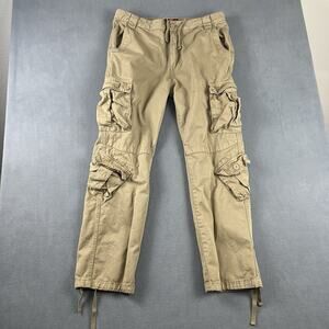 Matchstick Pants Mens 36X31 Beige Cargo Outdoor Hiking Utility Camping